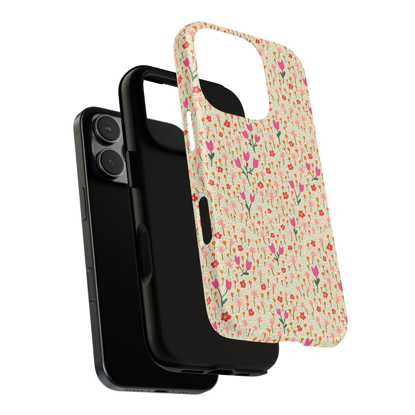 Vintage Cream Wildflower Meadow iPhone Tough Case