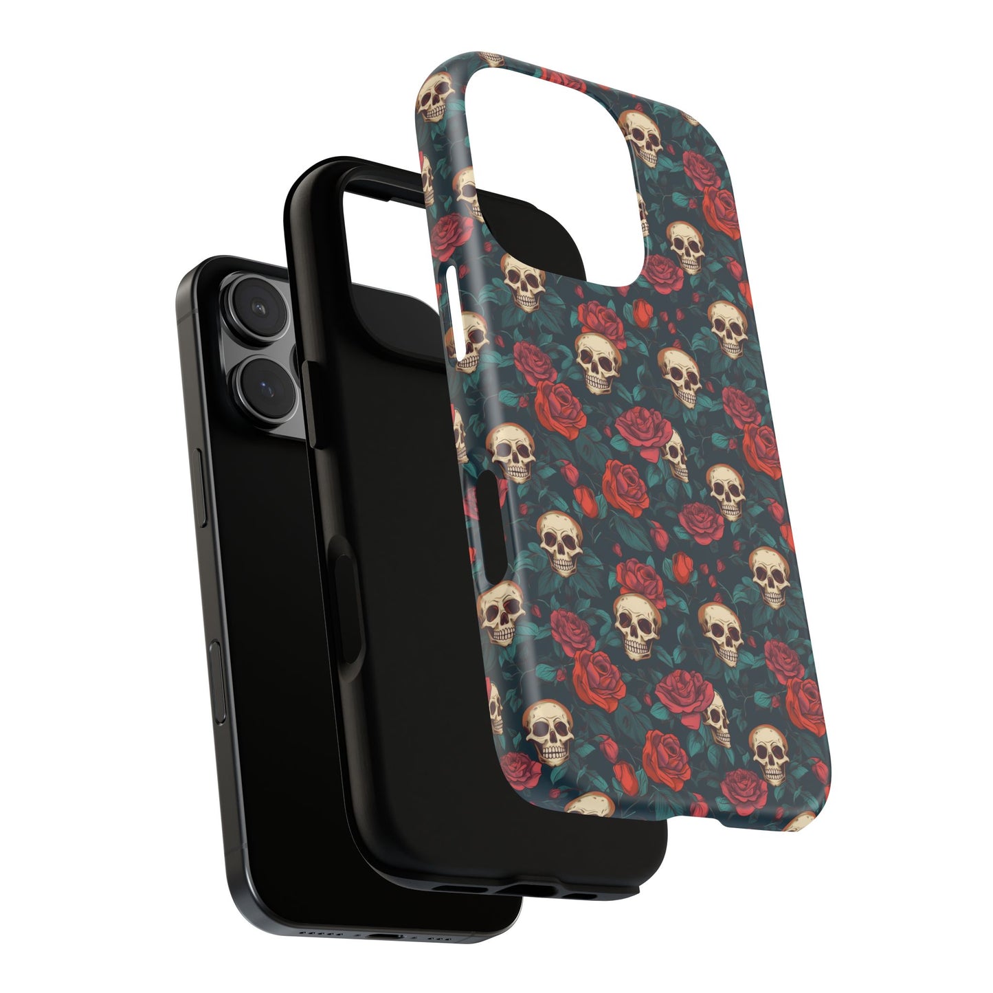 Skulls & Roses Dark Garden iPhone Tough Case