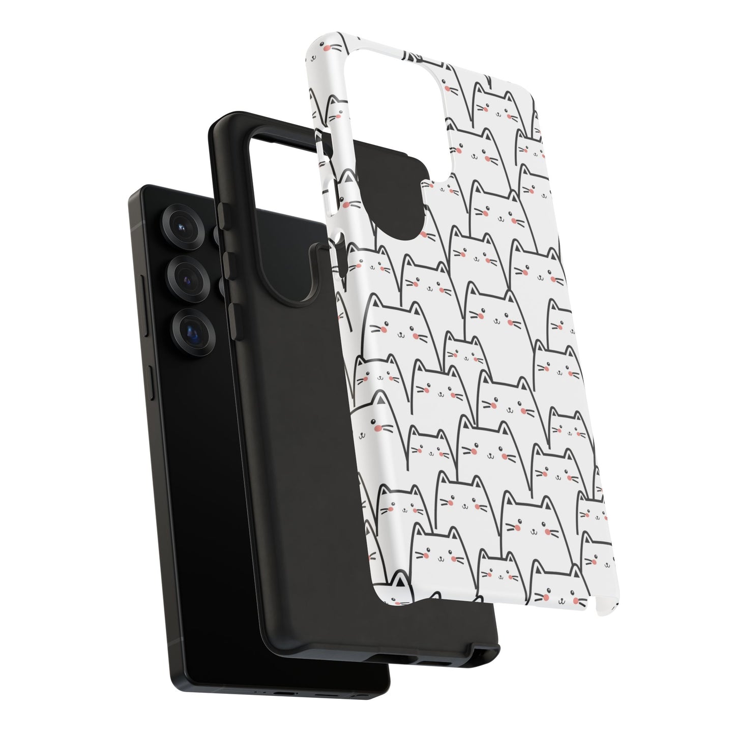 Kawaii Cat Crowd Samsung Galaxy Tough Case