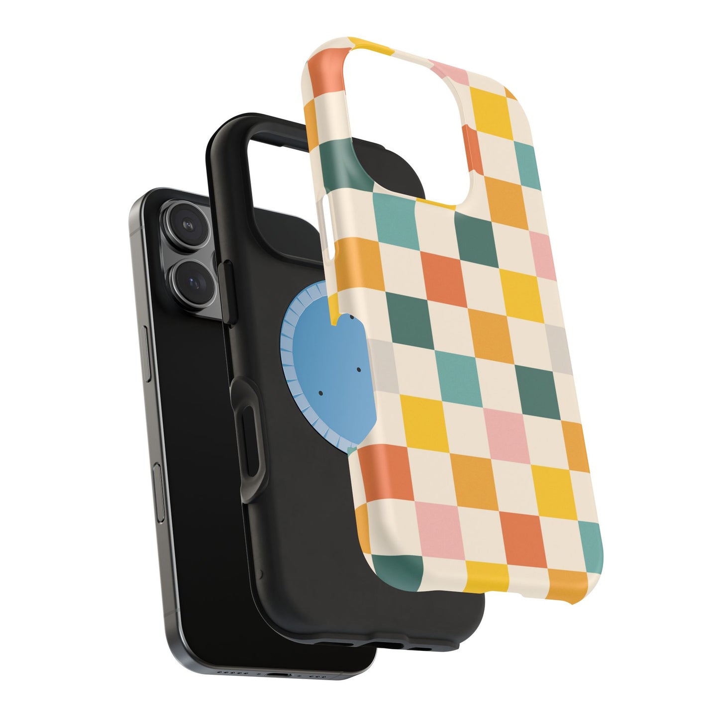 Retro 70s Gingham MagSafe® iPhone Tough Case