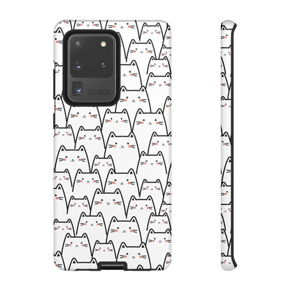 Kawaii Cat Crowd Samsung Galaxy Tough Case