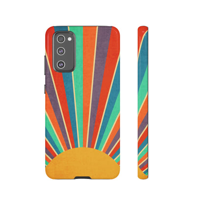 Retro Rainbow Sunburst Samsung Galaxy Tough Case
