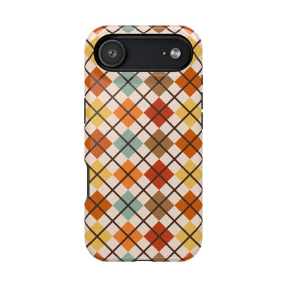 Autumn Argyle MagSafe® iPhone Tough Case