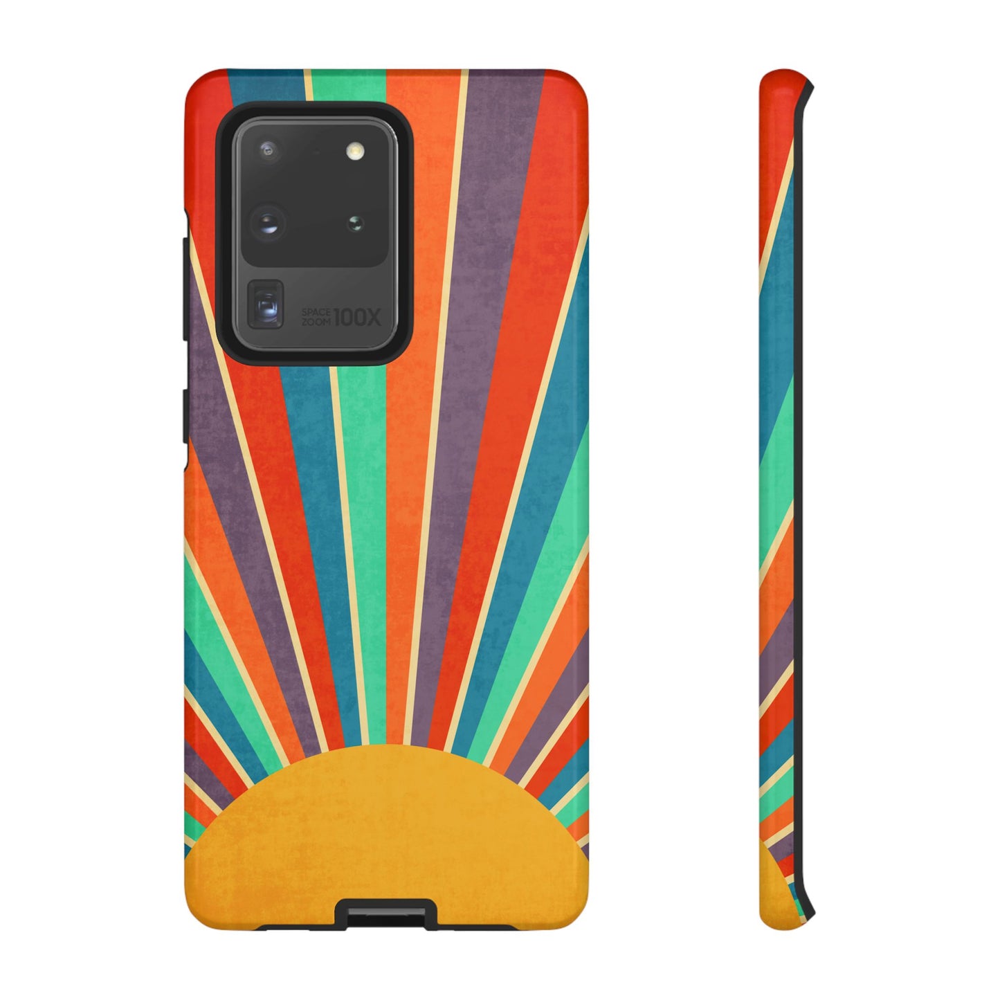 Retro Rainbow Sunburst Samsung Galaxy Tough Case