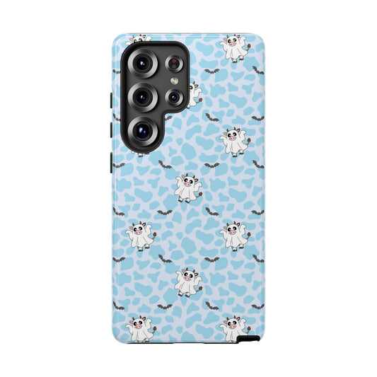 Pastel Blue Moo Ghosts & Bats Samsung Galaxy Tough Case