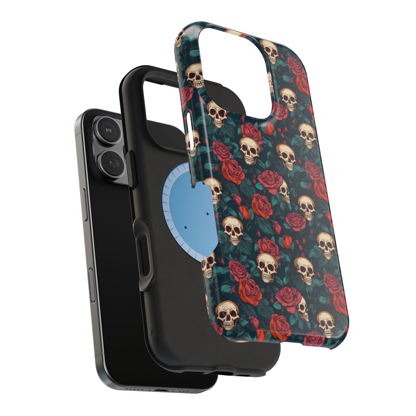Skulls & Roses Dark Garden MagSafe® iPhone Tough Case