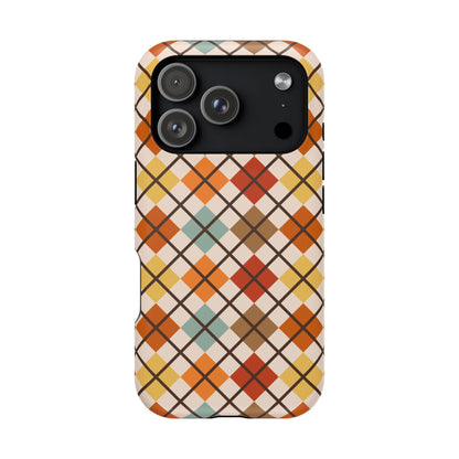 Autumn Argyle MagSafe® iPhone Tough Case