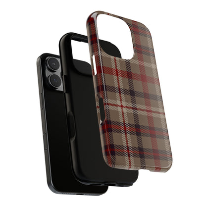 Vintage Highland Plaid iPhone Tough Case