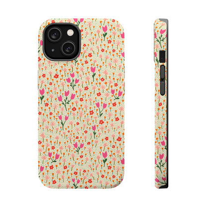 Vintage Cream Wildflower Meadow MagSafe® iPhoneTough  Case