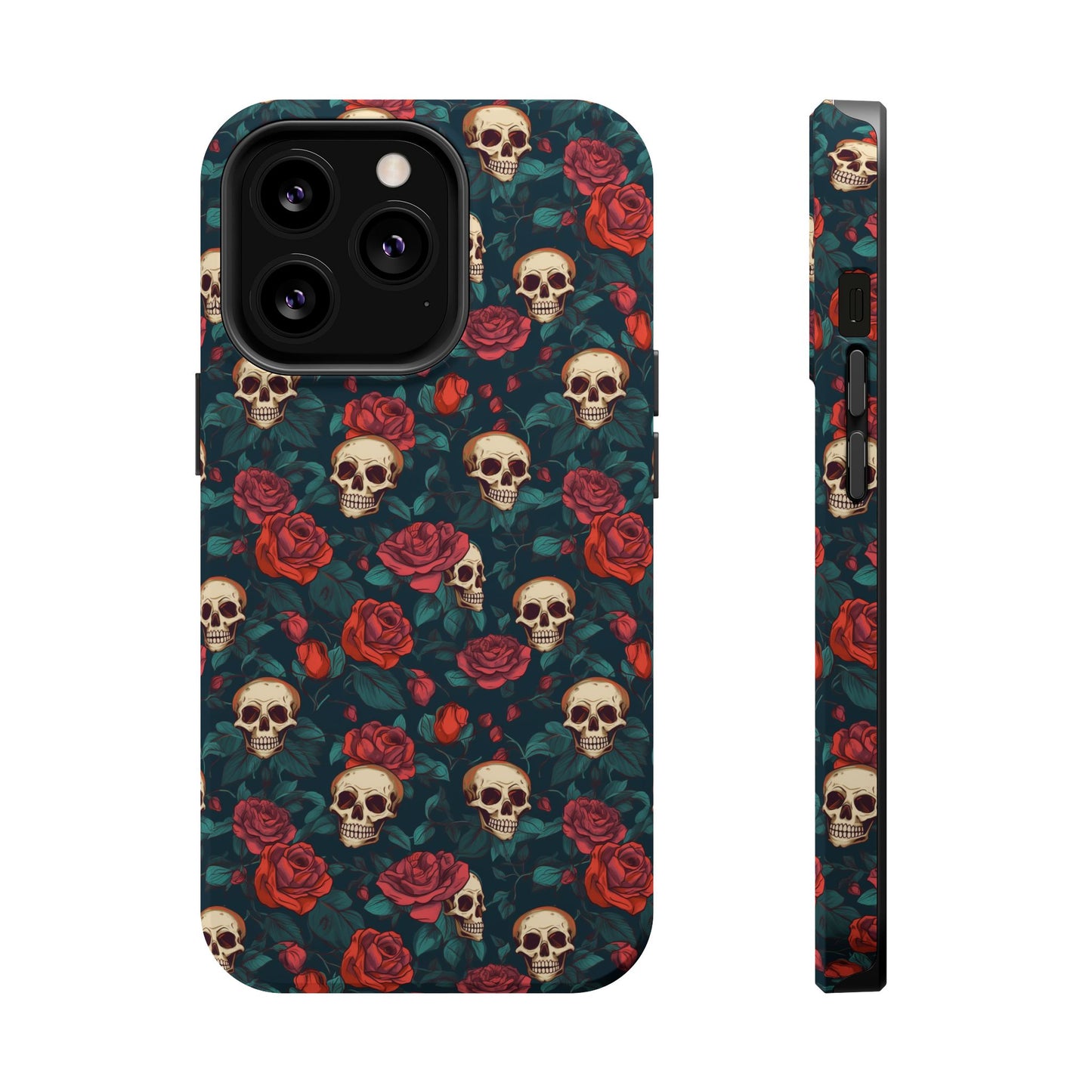 Skulls & Roses Dark Garden MagSafe® iPhone Tough Case