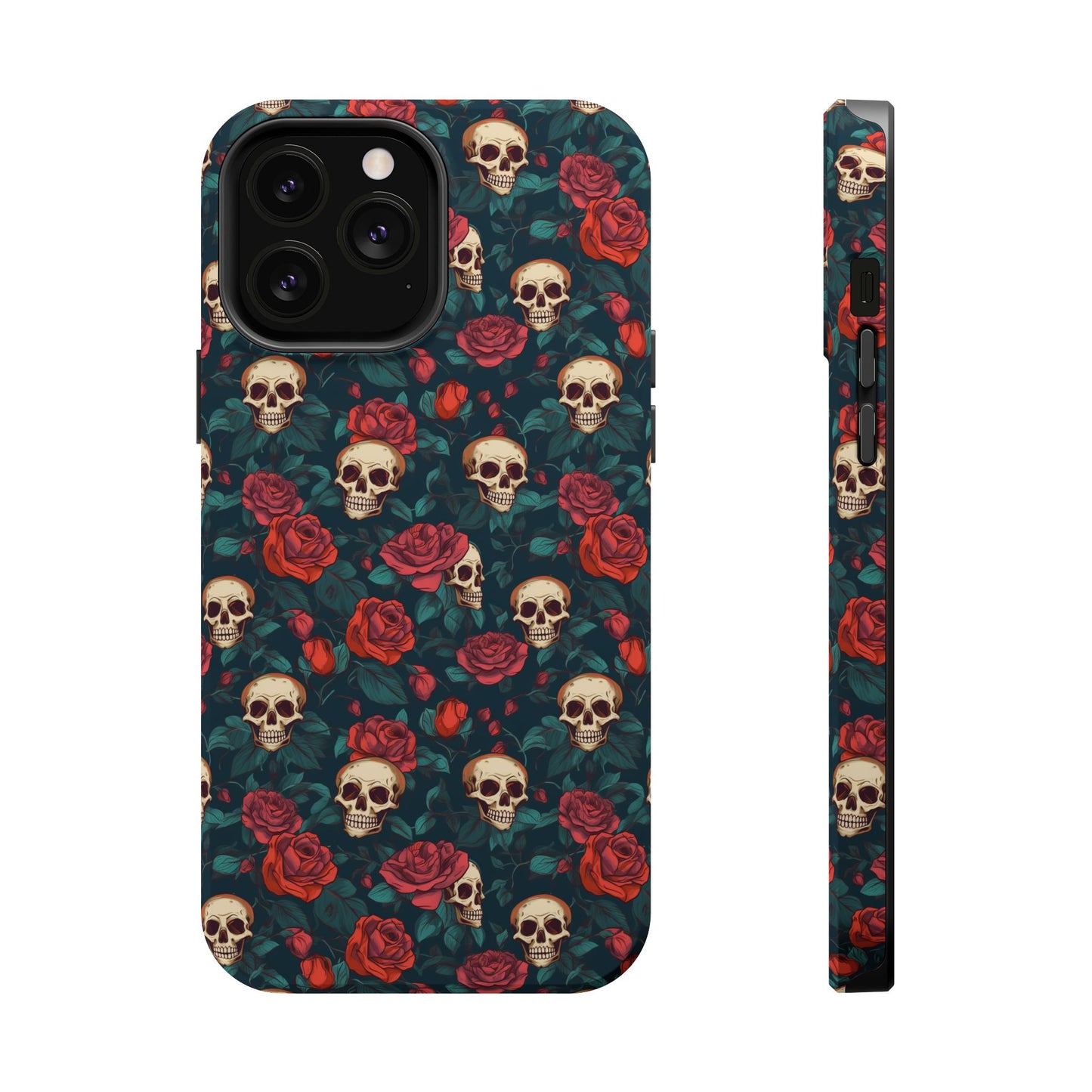 Skulls & Roses Dark Garden MagSafe® iPhone Tough Case