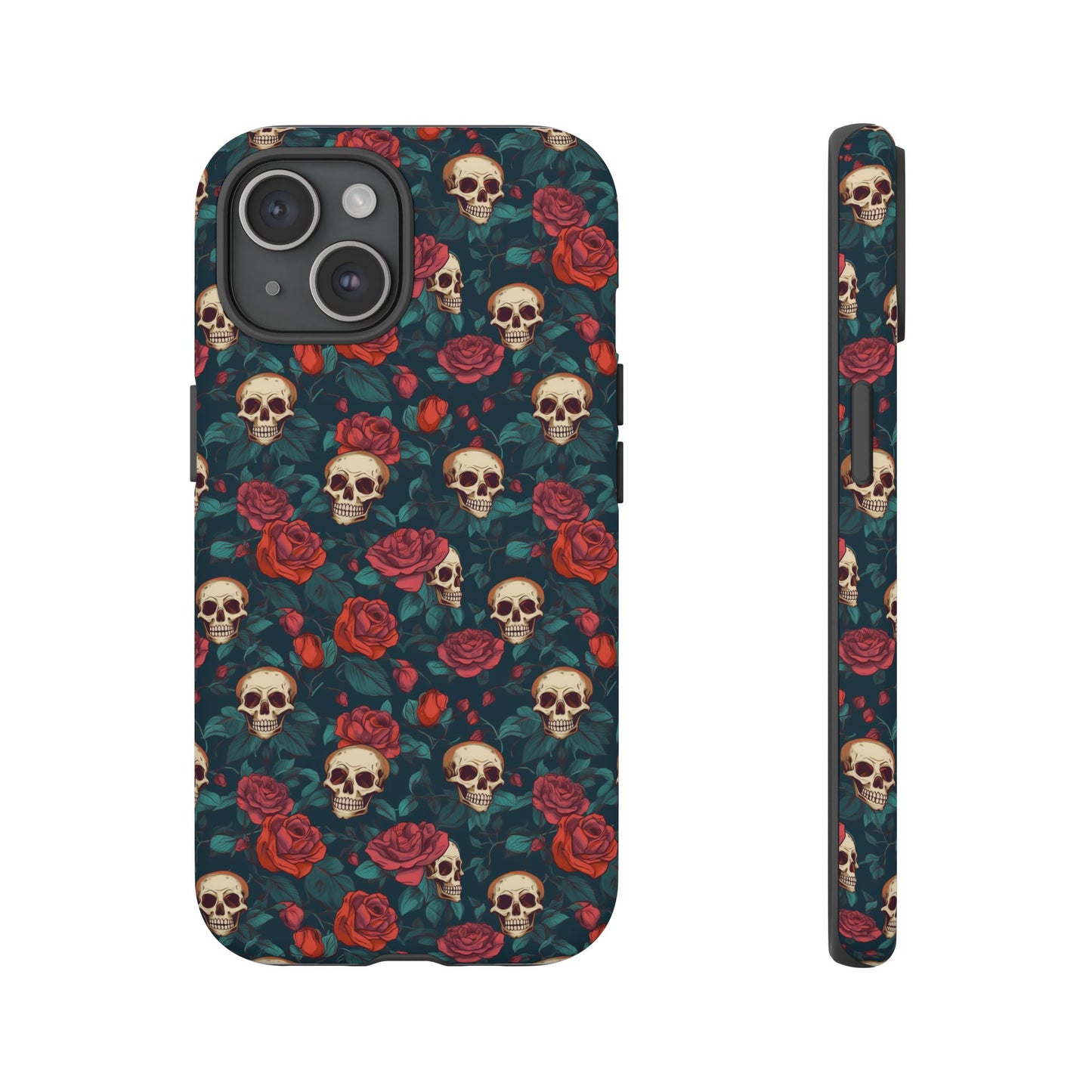 Skulls & Roses Dark Garden iPhone Tough Case