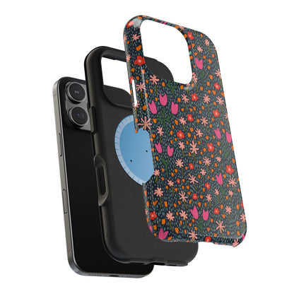 Whimsical Wildflower Meadow MagSafe® iPhone Tough Case