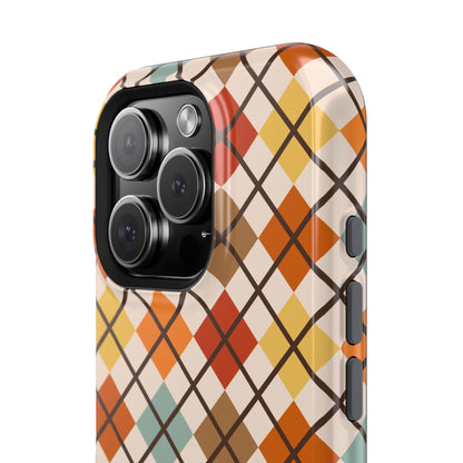 Autumn Argyle MagSafe® Tough iPhone Case