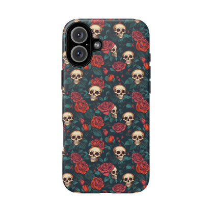 Skulls & Roses Dark Garden iPhone Tough Case