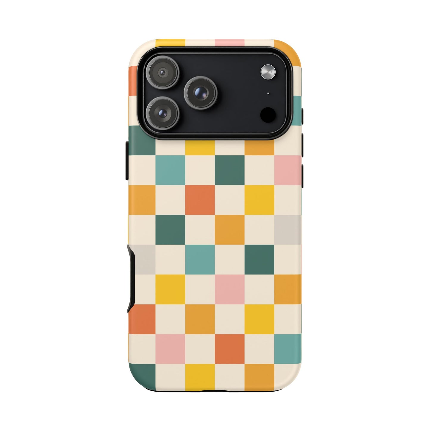 Retro 70s Gingham iPhone Tough Case
