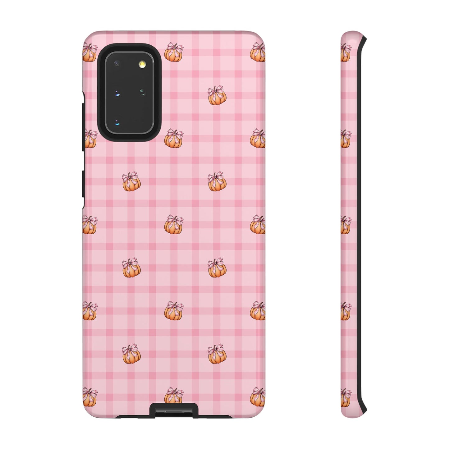 Pink Gingham Pumpkins Samsung Galaxy Tough Case