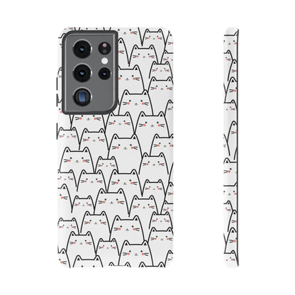 Kawaii Cat Crowd Samsung Galaxy Tough Case