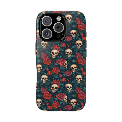 Skulls & Roses Dark Garden iPhone Tough Case