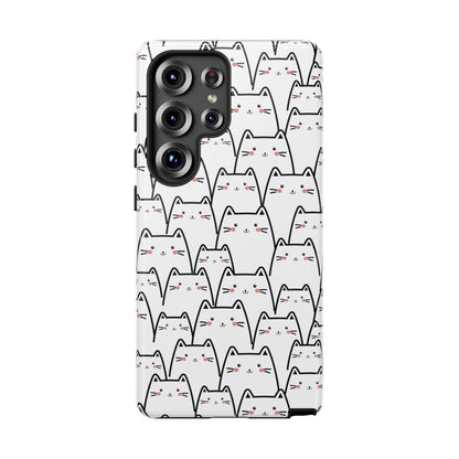 Kawaii Cat Crowd Samsung Galaxy Tough Case