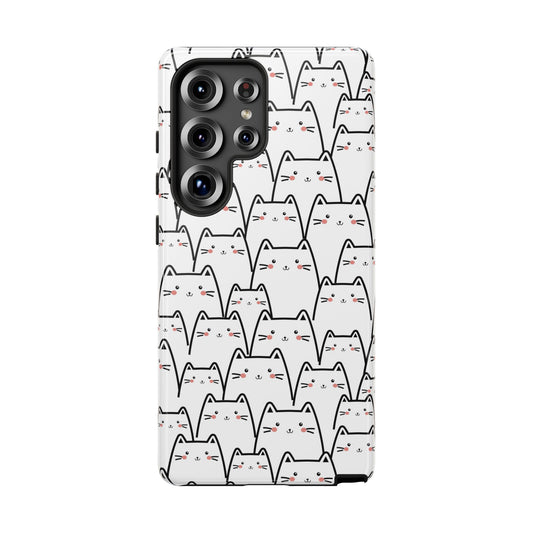 Kawaii Cat Crowd Samsung Galaxy Tough Case