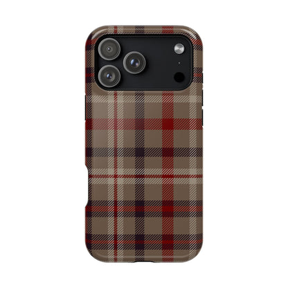 Vintage Highland Plaid MagSafe® iPhone Tough Case