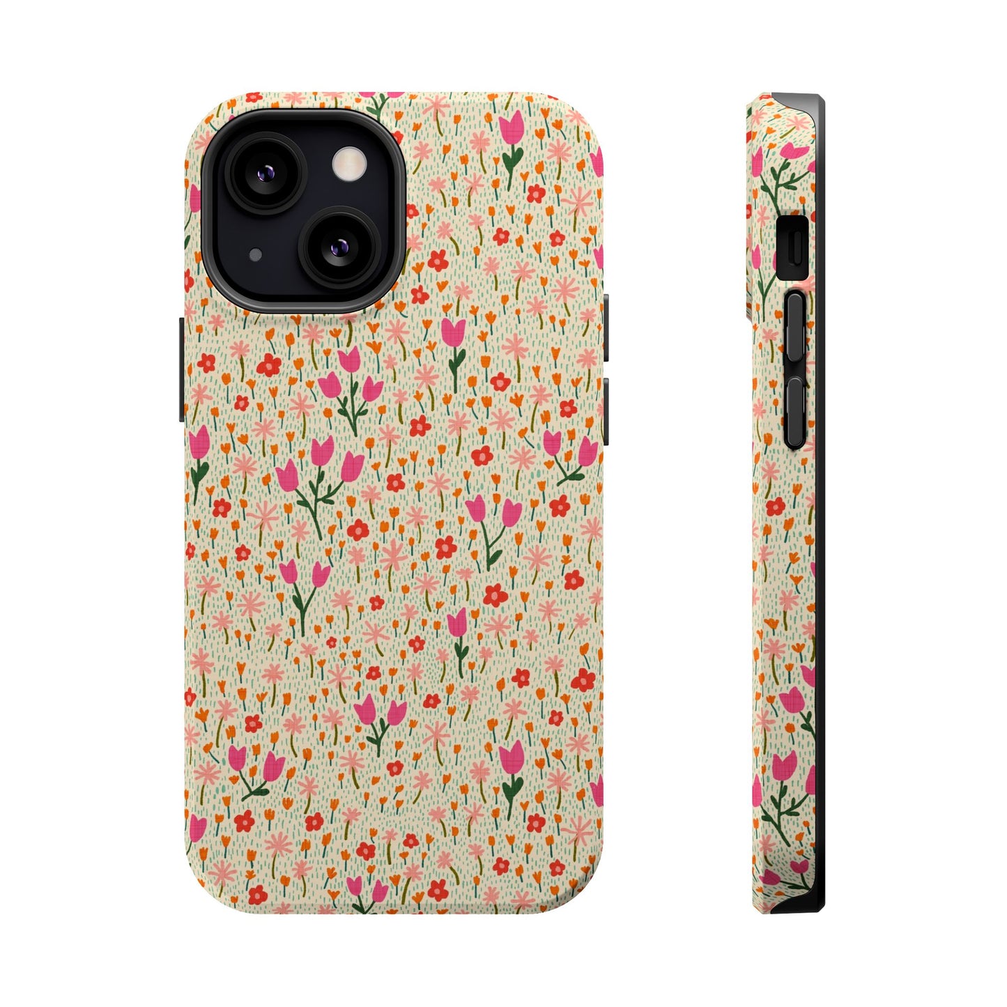 Vintage Cream Wildflower Meadow MagSafe® iPhoneTough  Case