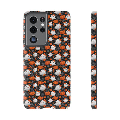 Cute Kawaii Lady Ghosts & Pumpkins Samsung Galaxy Tough Case