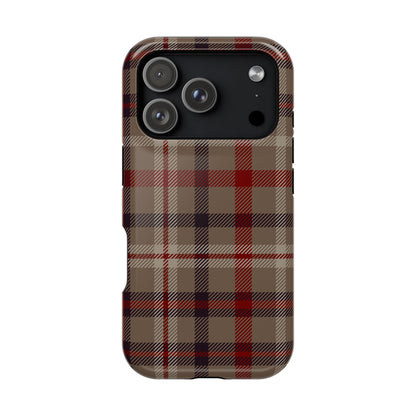 Vintage Highland Plaid MagSafe® iPhone Tough Case