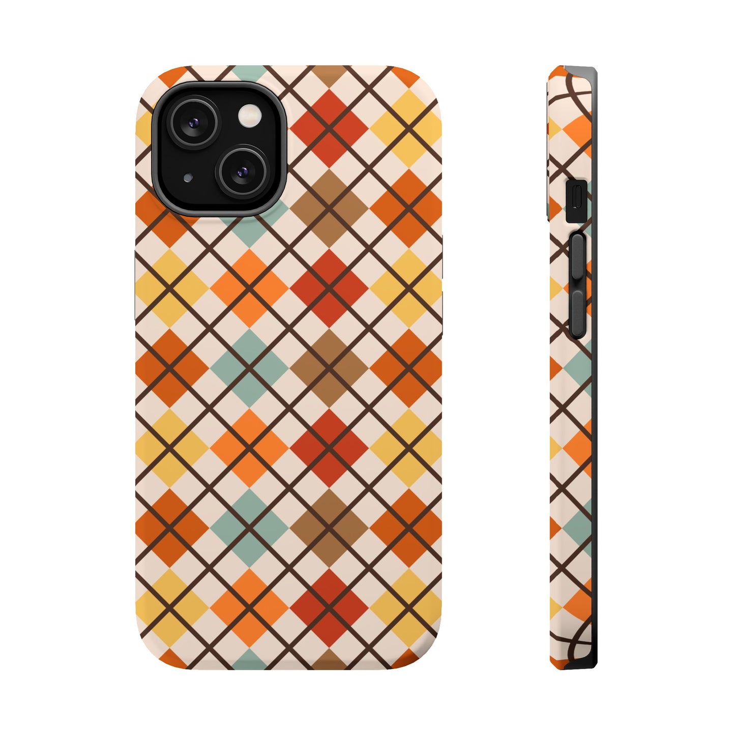 Autumn Argyle MagSafe® Tough iPhone Case