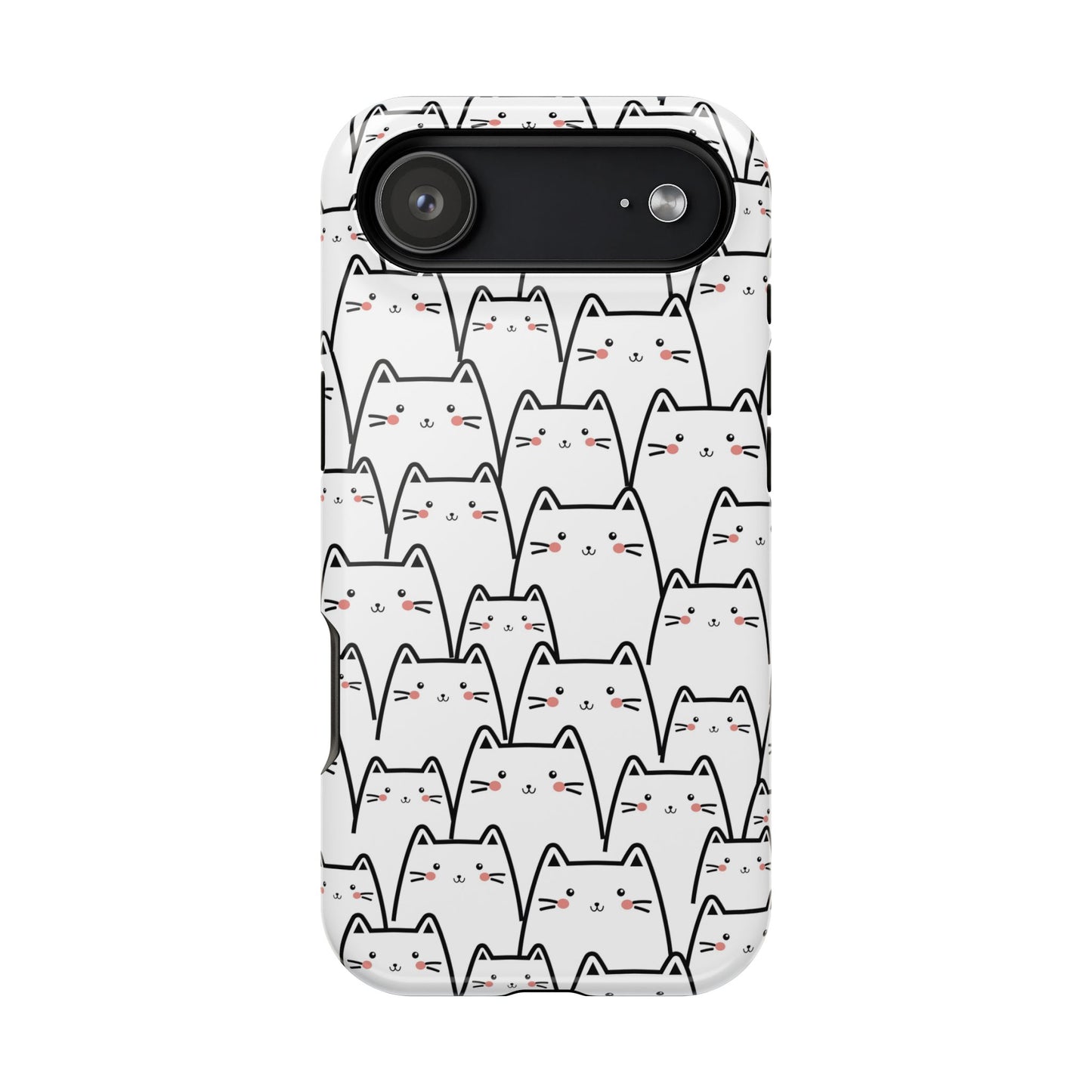 Kawaii Cat Crowd MagSafe® Tough iPhone Case