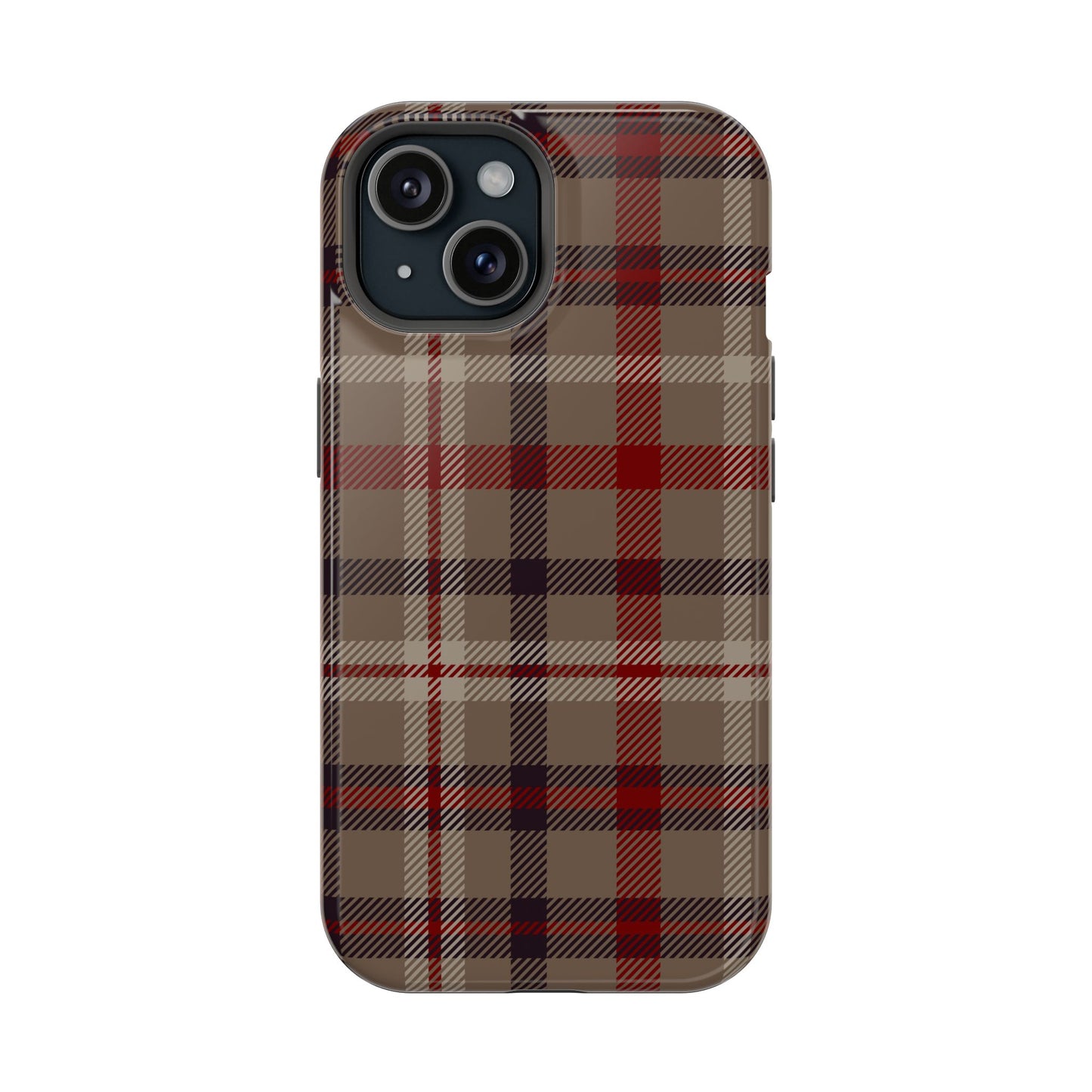 Vintage Highland Plaid MagSafe® iPhone Tough Case