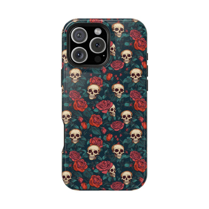 Skulls & Roses Dark Garden MagSafe® iPhone Tough Case