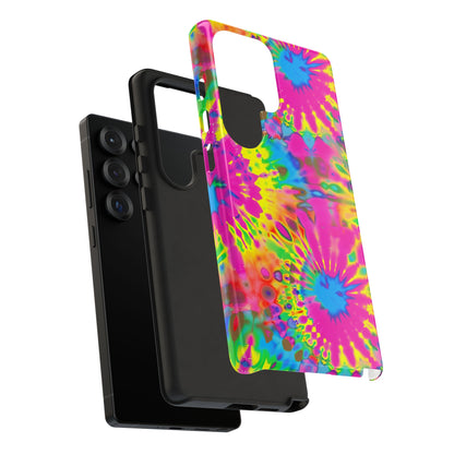 Neon Tie-Dye Burst Samsung Galaxy Tough Case