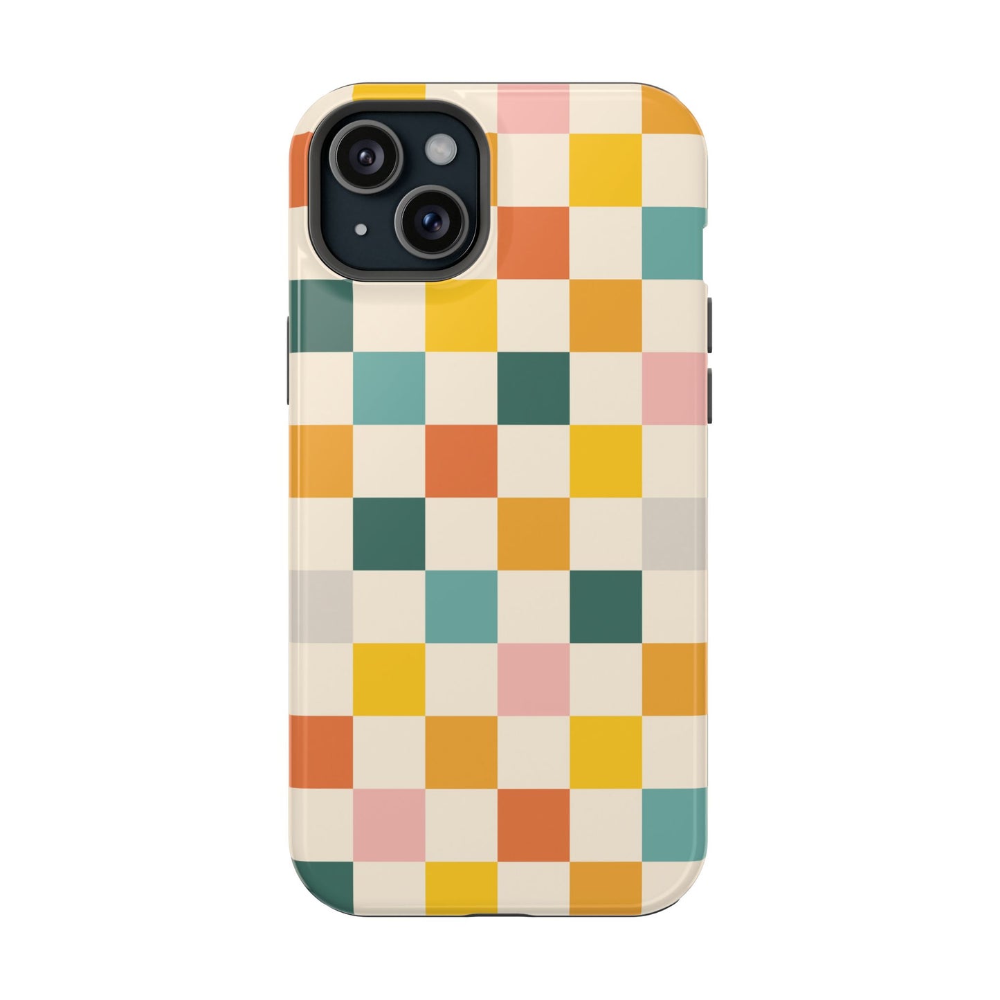 Retro 70s Gingham MagSafe® iPhone Tough Case