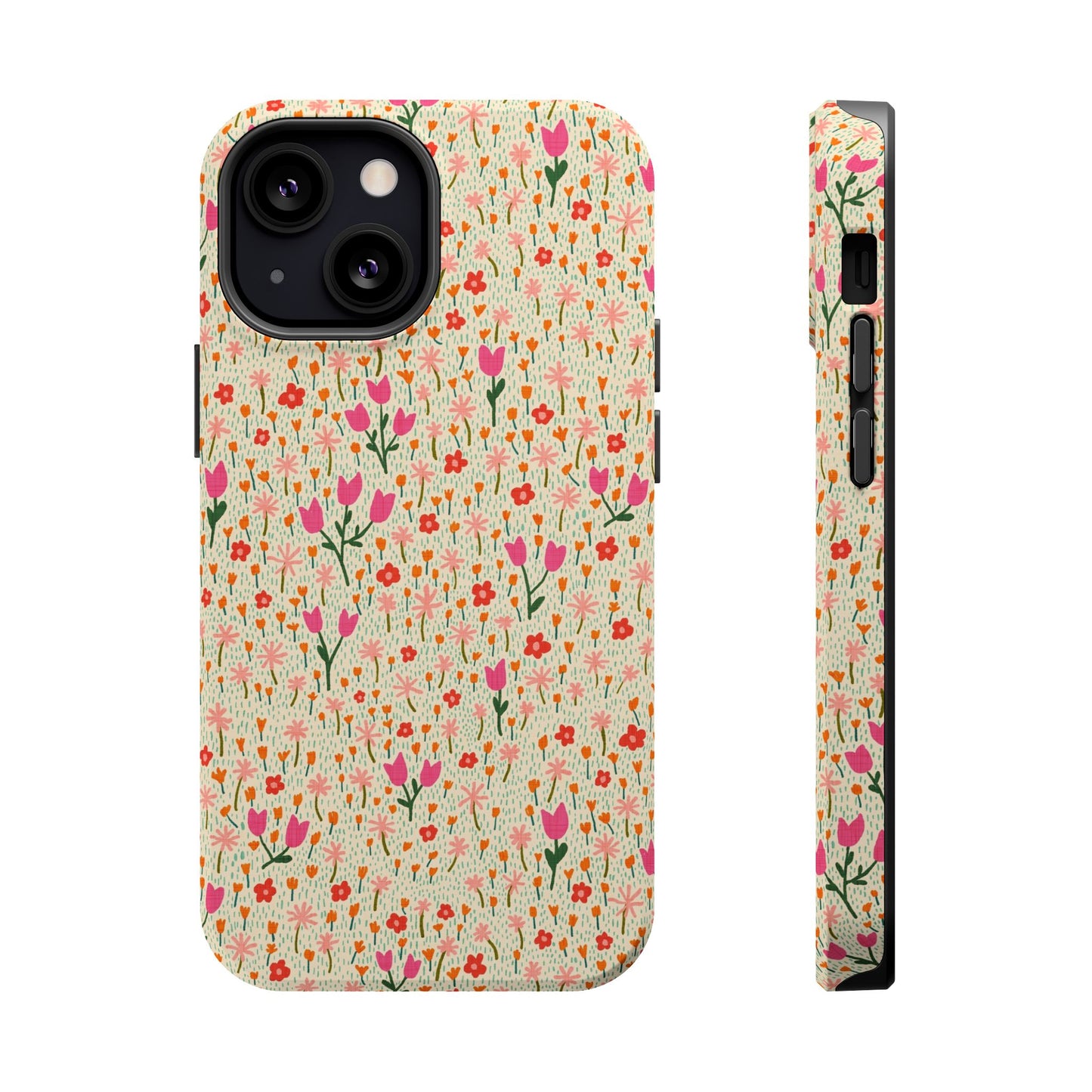 Vintage Cream Wildflower Meadow MagSafe® iPhoneTough  Case
