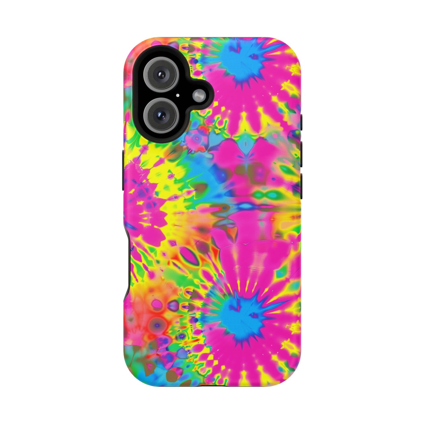 Neon Tie-Dye Burst MagSafe® Tough iPhone Case