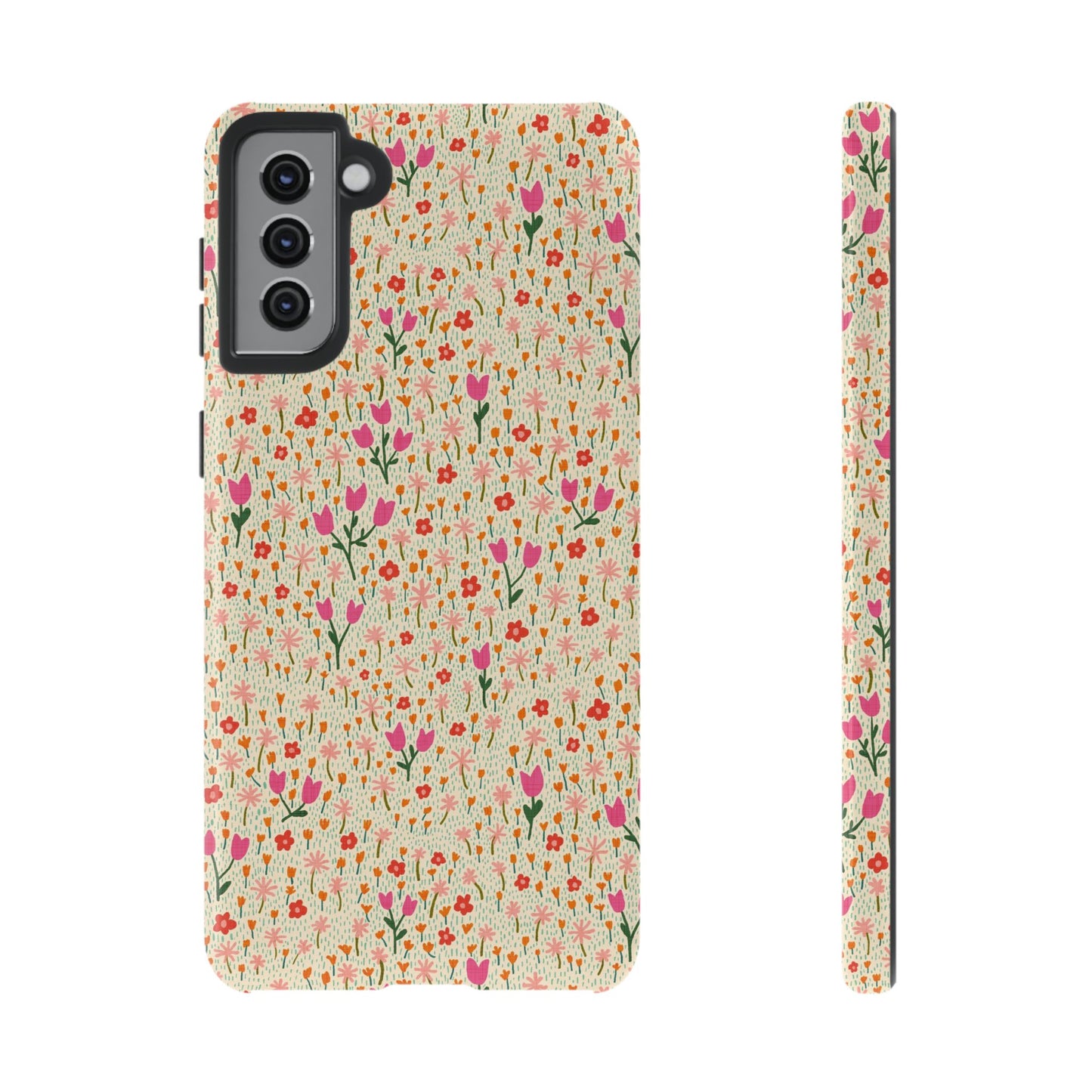 Vintage Cream Wildflower Meadow Samsung Galaxy Tough Case