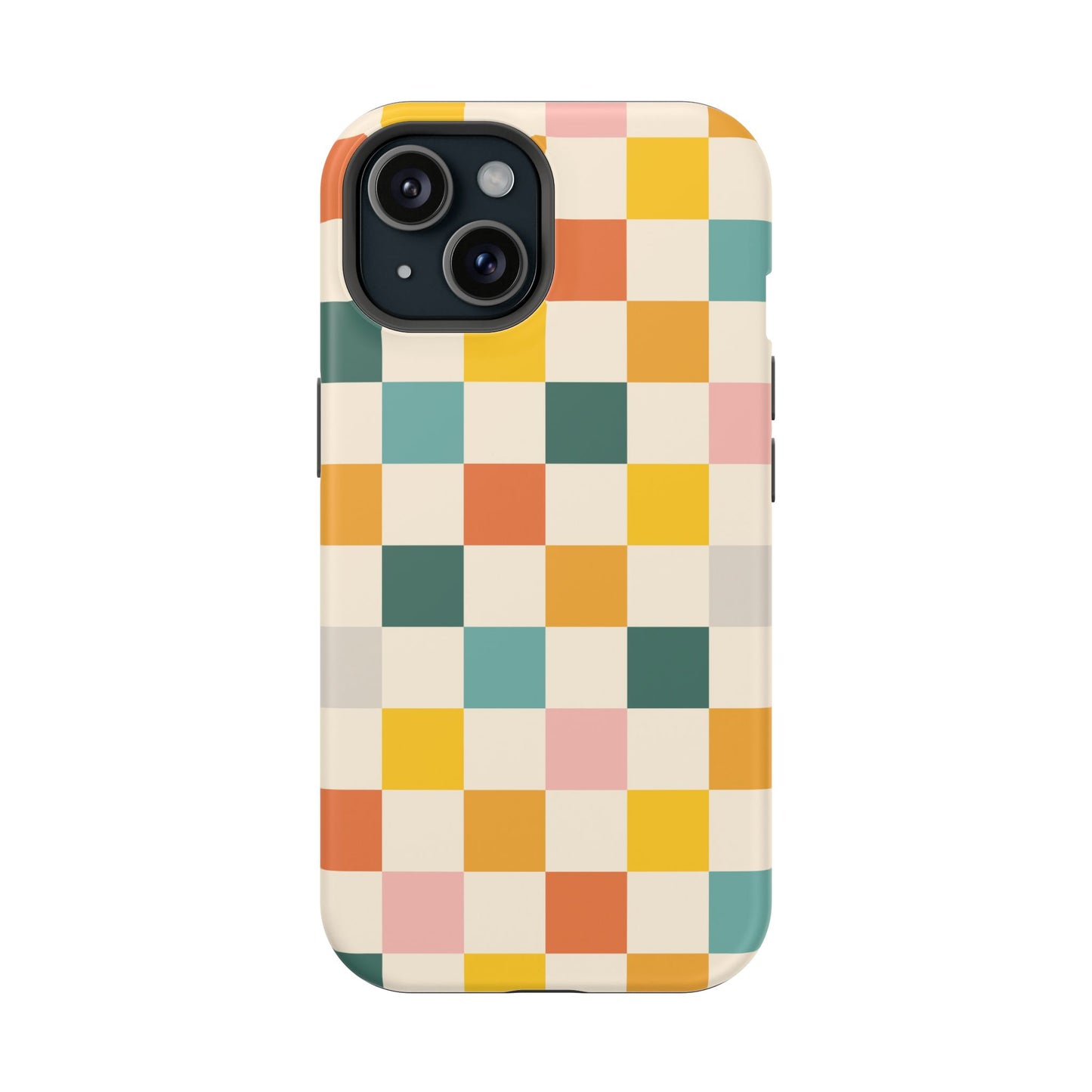 Retro 70s Gingham MagSafe® iPhone Tough Case