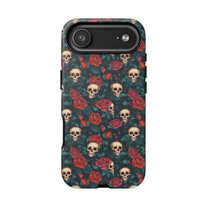 Skulls & Roses Dark Garden iPhone Tough Case