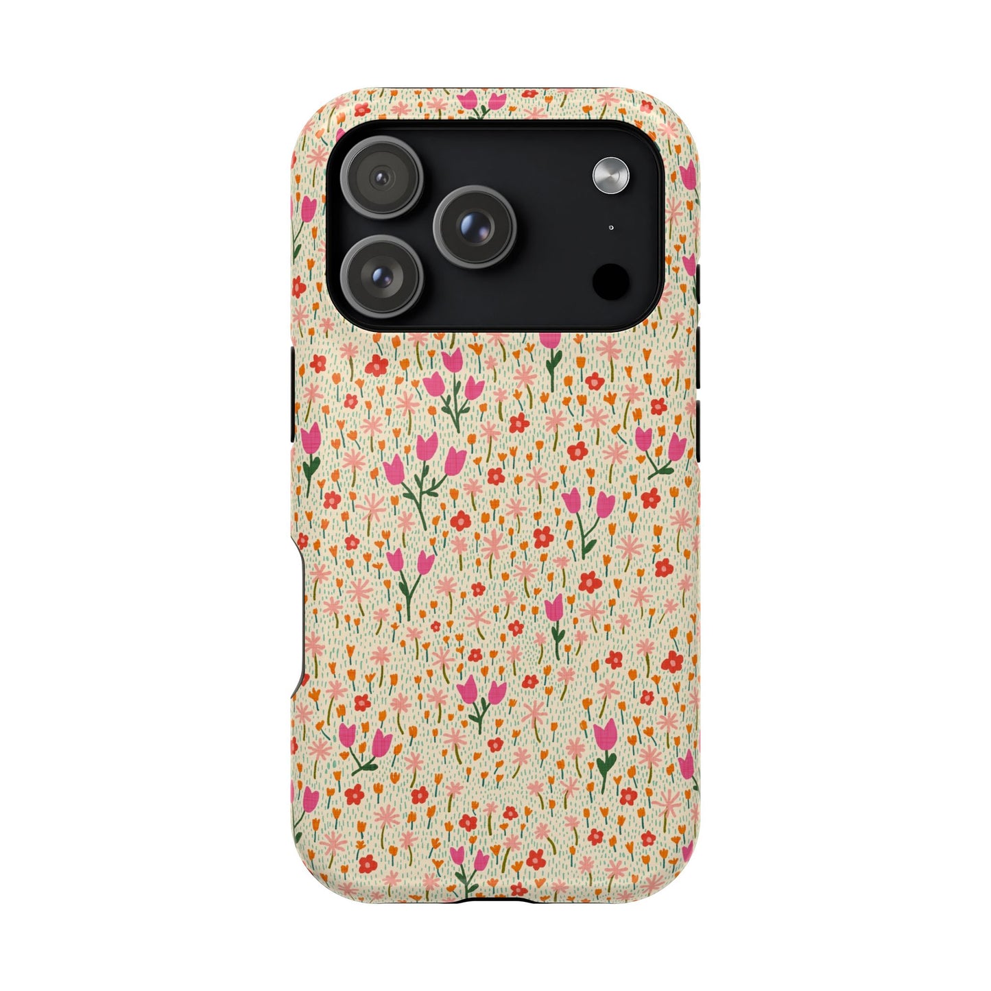 Vintage Cream Wildflower Meadow MagSafe® iPhoneTough  Case