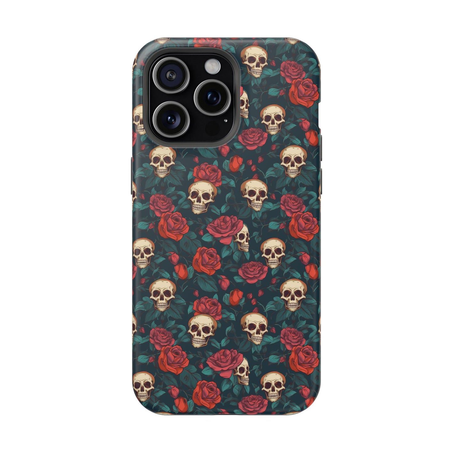 Skulls & Roses Dark Garden MagSafe® iPhone Tough Case