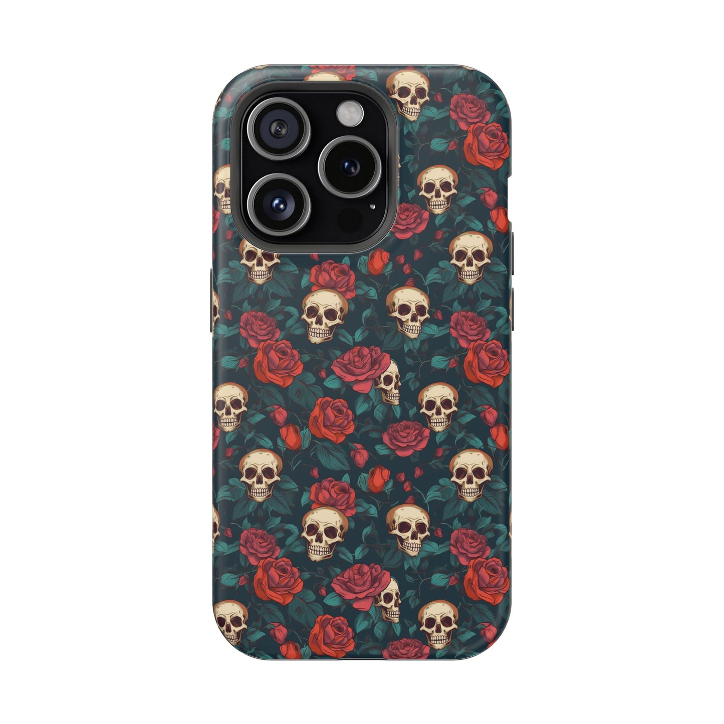 Skulls & Roses Dark Garden MagSafe® iPhone Tough Case