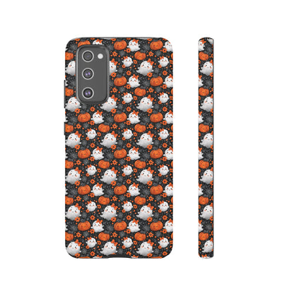 Cute Kawaii Lady Ghosts & Pumpkins Samsung Galaxy Tough Case