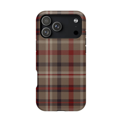 Vintage Highland Plaid MagSafe® iPhone Tough Case