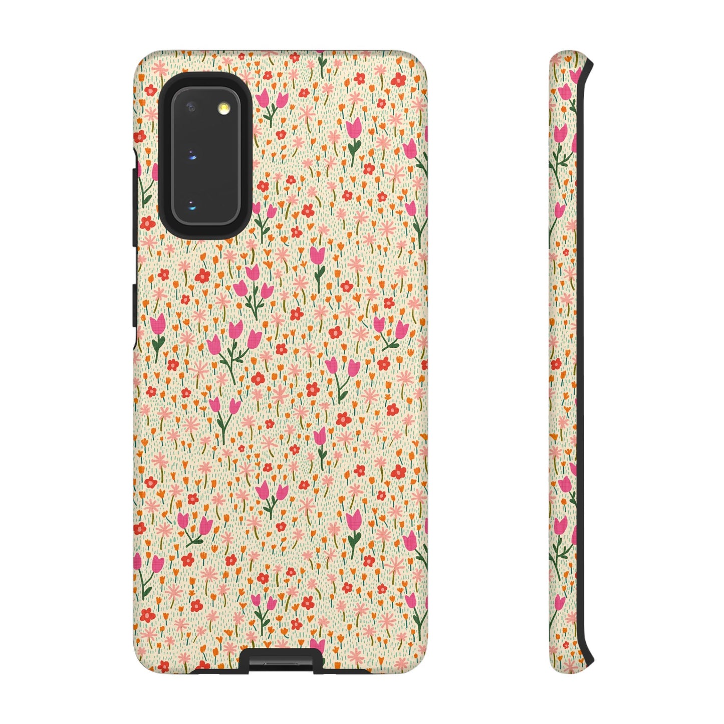 Vintage Cream Wildflower Meadow Samsung Galaxy Tough Case