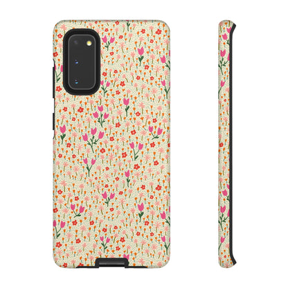 Vintage Cream Wildflower Meadow Samsung Galaxy Tough Case
