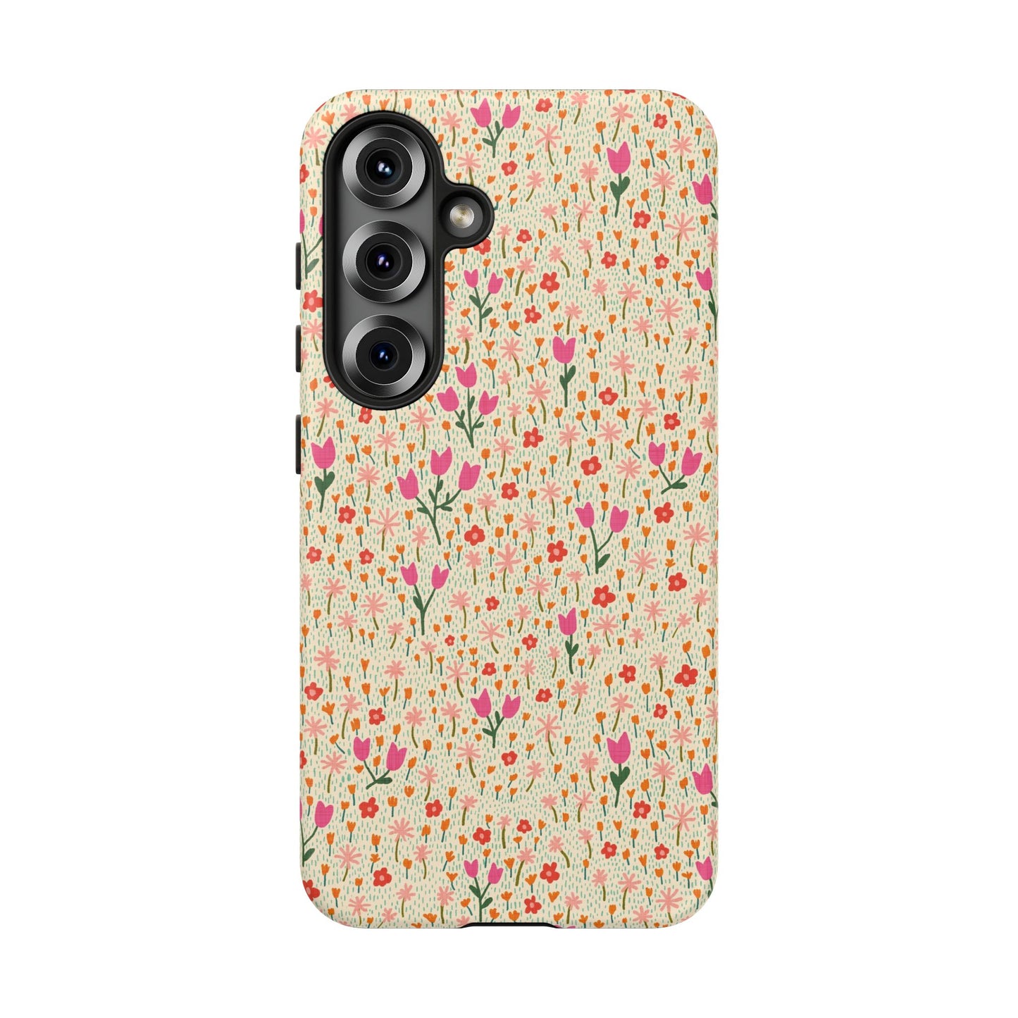 Vintage Cream Wildflower Meadow Samsung Galaxy Tough Case