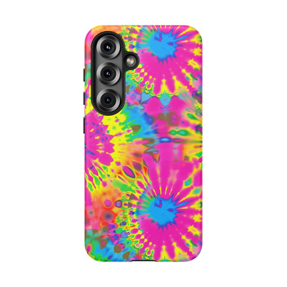 Neon Tie-Dye Burst Samsung Galaxy Tough Case