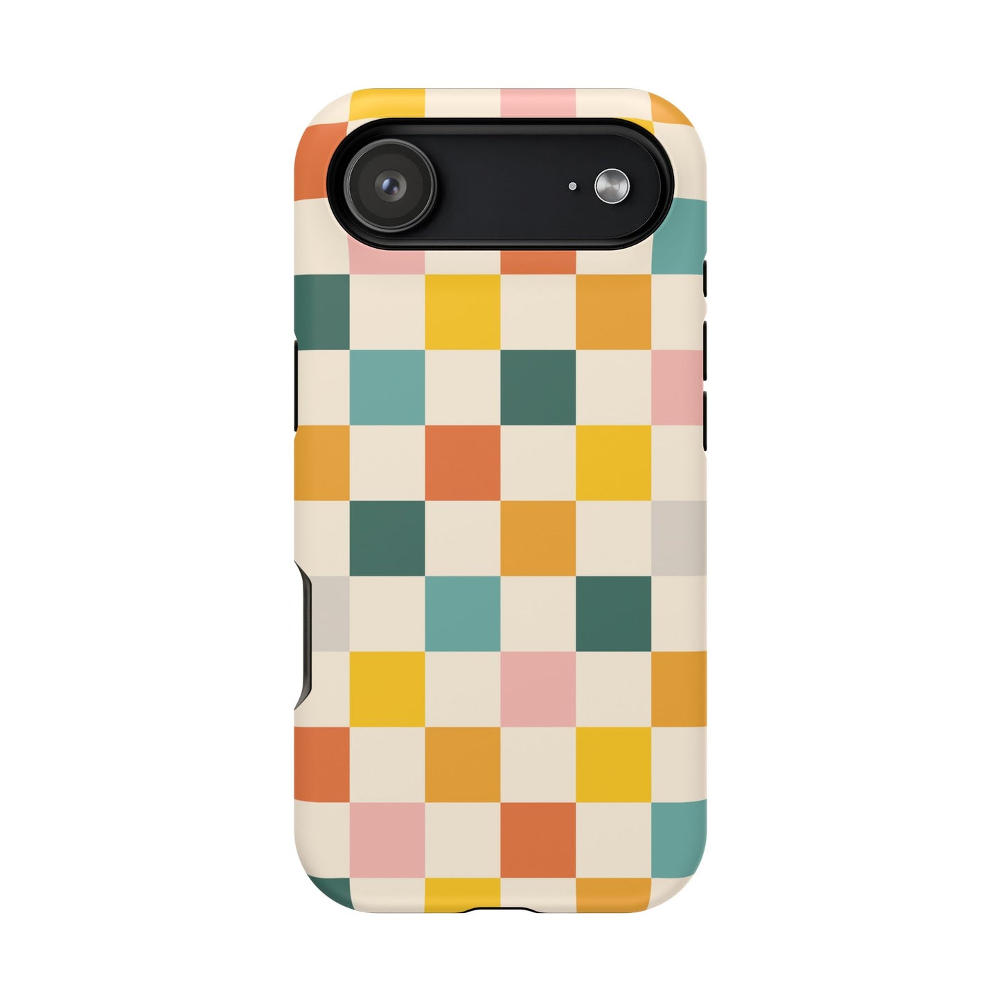Retro 70s Gingham MagSafe® iPhone Tough Case